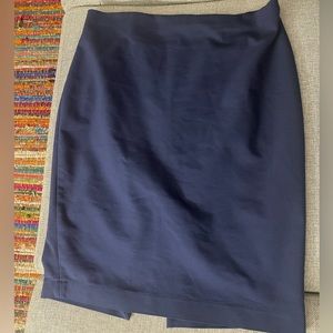 EXPRESS Marine Blue Clean Front Pencil Skirt